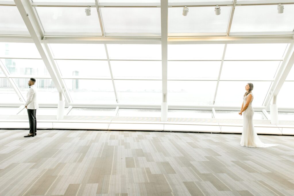 Chicago wedding photographer at Adler Planetarium