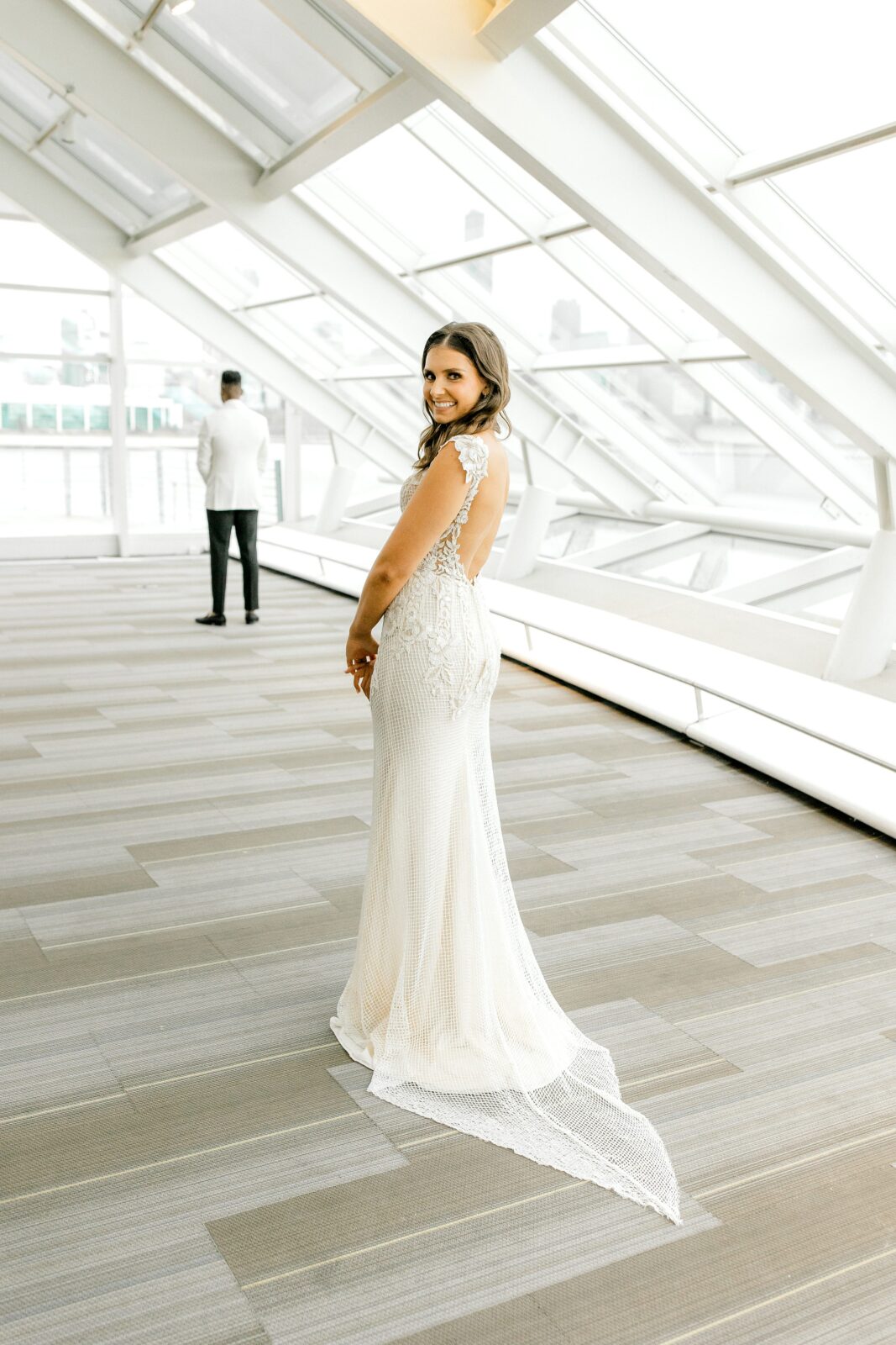 Chicago wedding photographer at Adler Planetarium