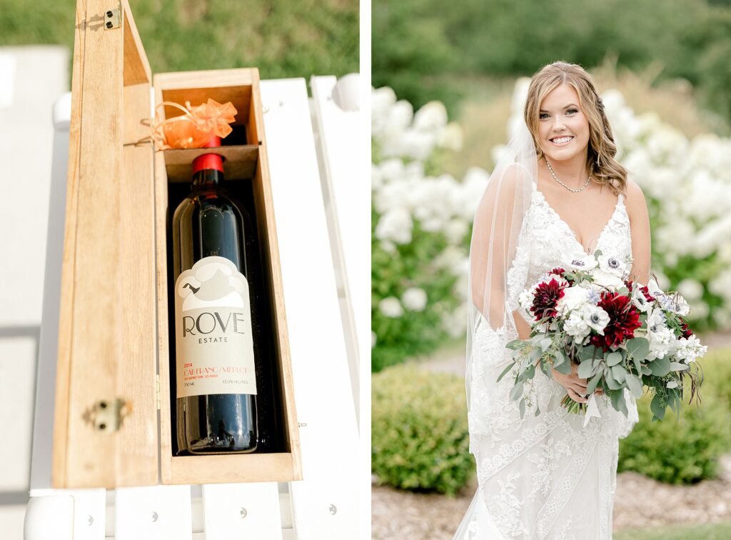 Mackenzie and Russell Wigent couple portraits by Gun Lake during their Shelbyville Michigan wedding