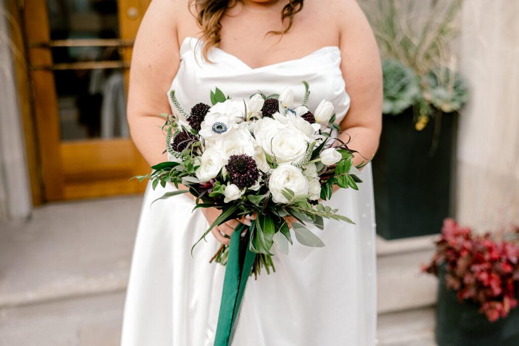 Detroit wedding photographer capturing portraits at The Colony Club
