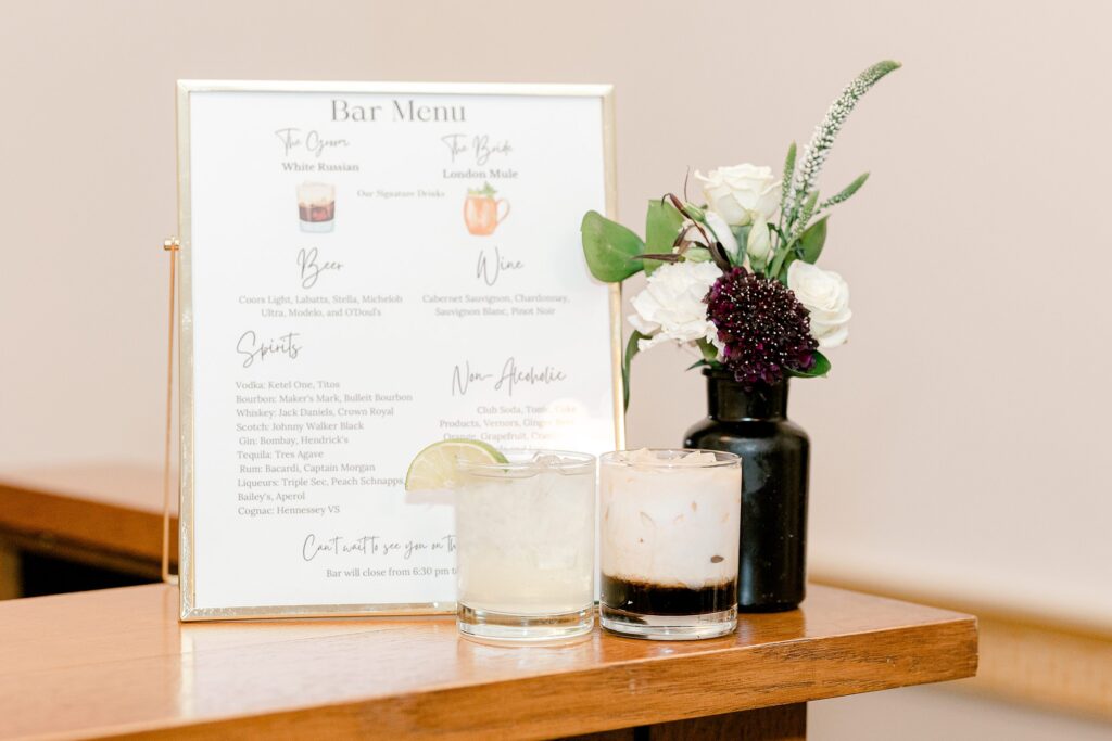 Elegant wedding reception inside The Colony Club Detroit