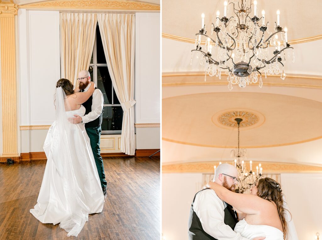 Elegant wedding reception inside The Colony Club Detroit