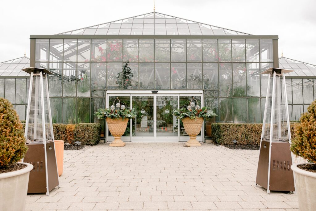 outdoor greenhouse entrance at Planterra Conservatory