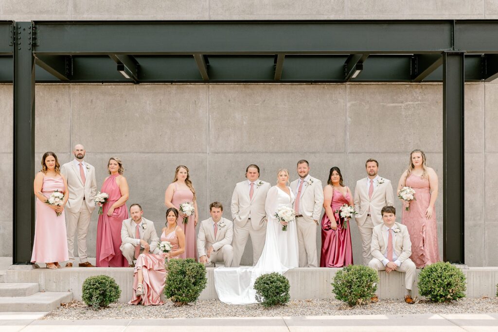Outdoor terrace at Leona Road wedding venue in Grand Rapids