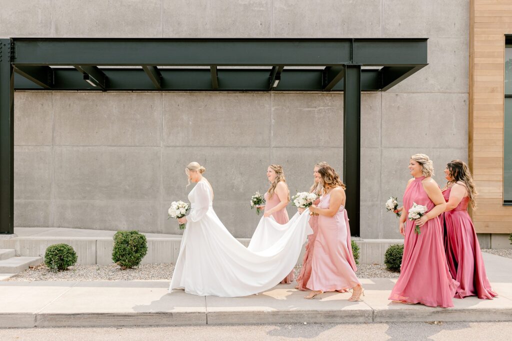 Outdoor terrace at Leona Road wedding venue in Grand Rapids