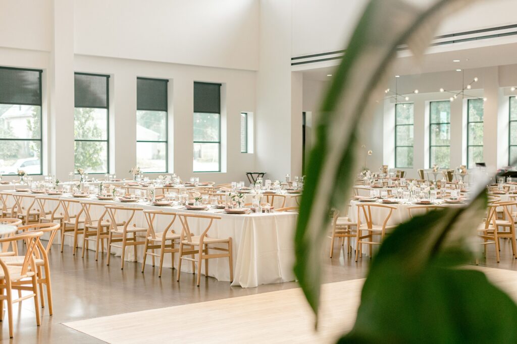 Reception details and decorations at Leona Road wedding in Grand Rapids