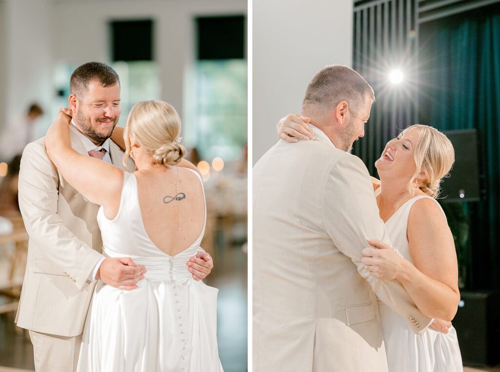 Reception details and decorations at Leona Road wedding in Grand Rapids