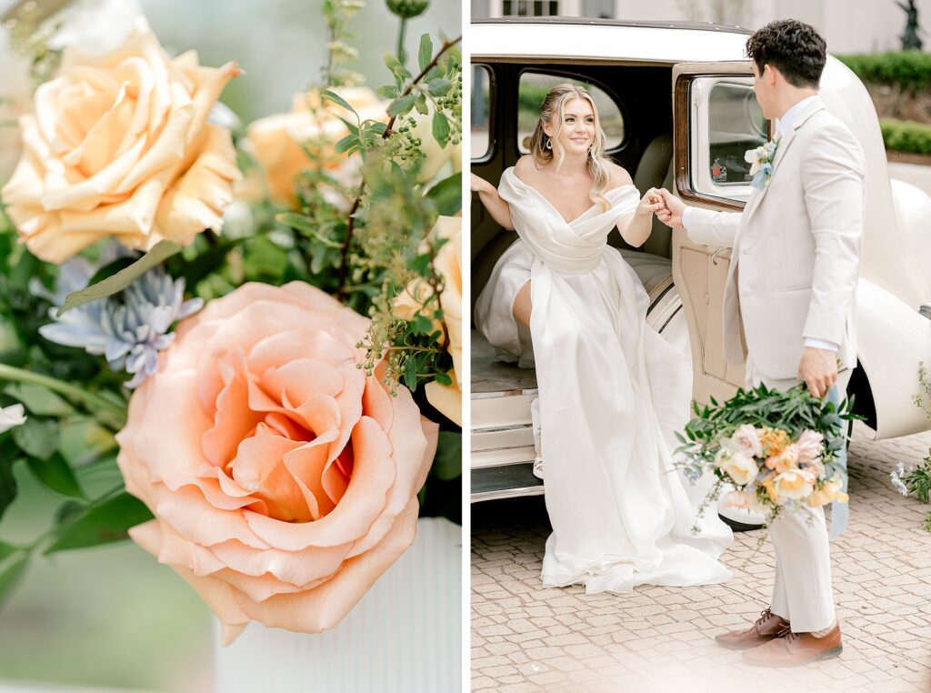 Elegant wedding at the Detroit War Memorial in Detroit Michigan