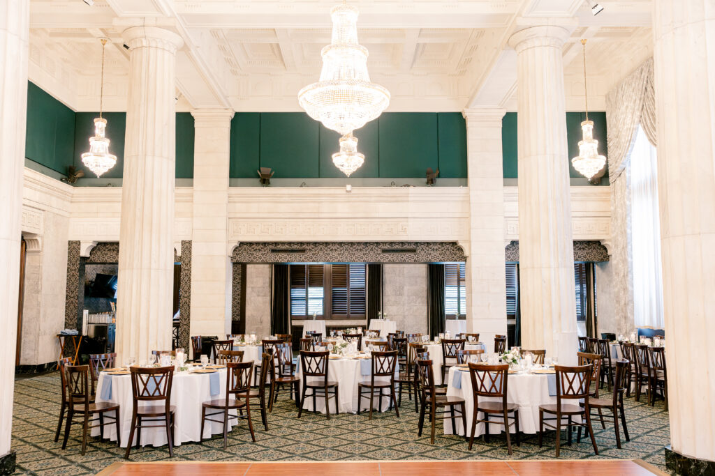 The Ballroom at McKay Tower Grand Rapids wedding photography by Kara Hanes